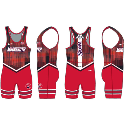 MN/USA Wrestling Team Red Nike Singlet 2025